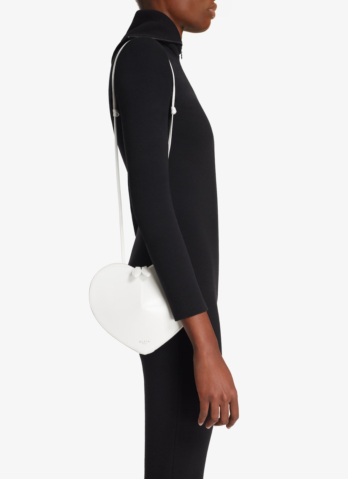 LE CŒUR BAG IN CALFSKIN ALAÏA OPTIC WHITE LE CŒUR BAG IN CALFSKIN